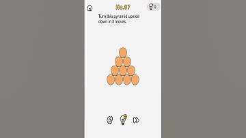 Brain Out Level 97 Turn this pyramid upside down in 3 moves.