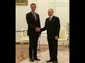 Putin welcomes Syrian president in Kremlin as Assad offered Russia his support in Ukraine