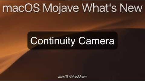 macOS Mojave Tutorial: Continuity Camera