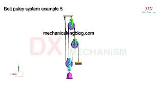 belt pulley system transmission example 5