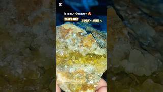 BULDUĞUM MÜKEMMEL SARI KALSİT KRİSTALLERİ I found excellent yellow calcite crystals. #calcite