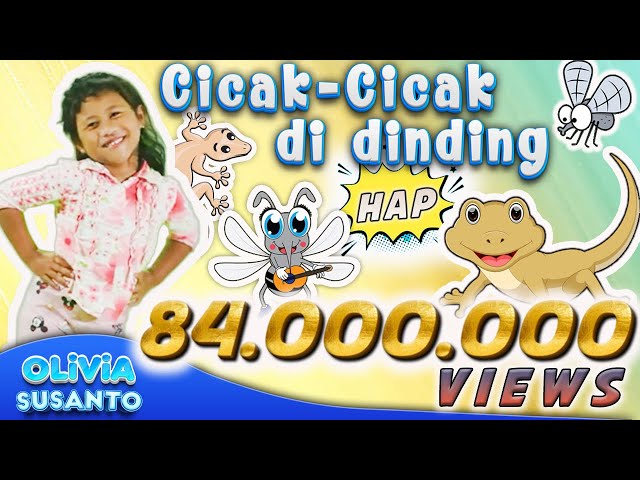 CICAK CICAK DI DINDING - Olivia Susanto (Official Music Video) #trending #viral #laguanak #fyp class=