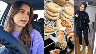 WORKOUT SCHEDULE, ENGLISH MUFFINS, SUSHI FOR LUNCH | JESSAMESA