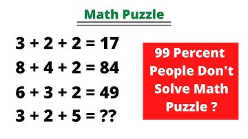 Math Puzzle | Can You Solve Math Puzzle ? | Which Number replace the Question Mark ? | Moin Khan