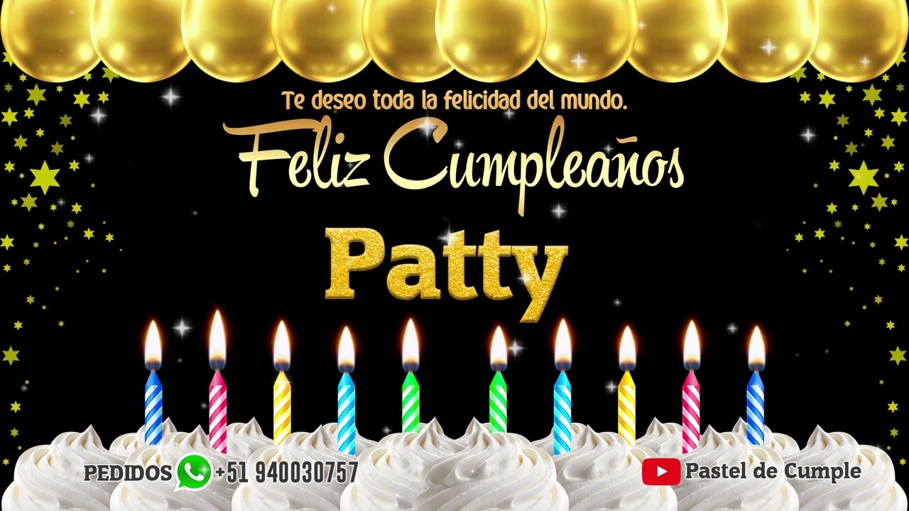 Feliz cumpleaños paty