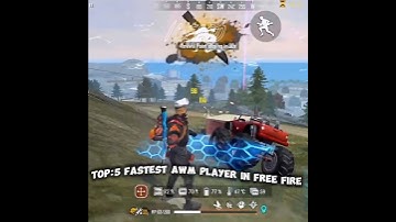 top 5 fastest AWM player in the world #ffshorts #freefire