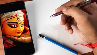 How to draw Durga Maa ,  Step by step | Loomis Method screenshot 5