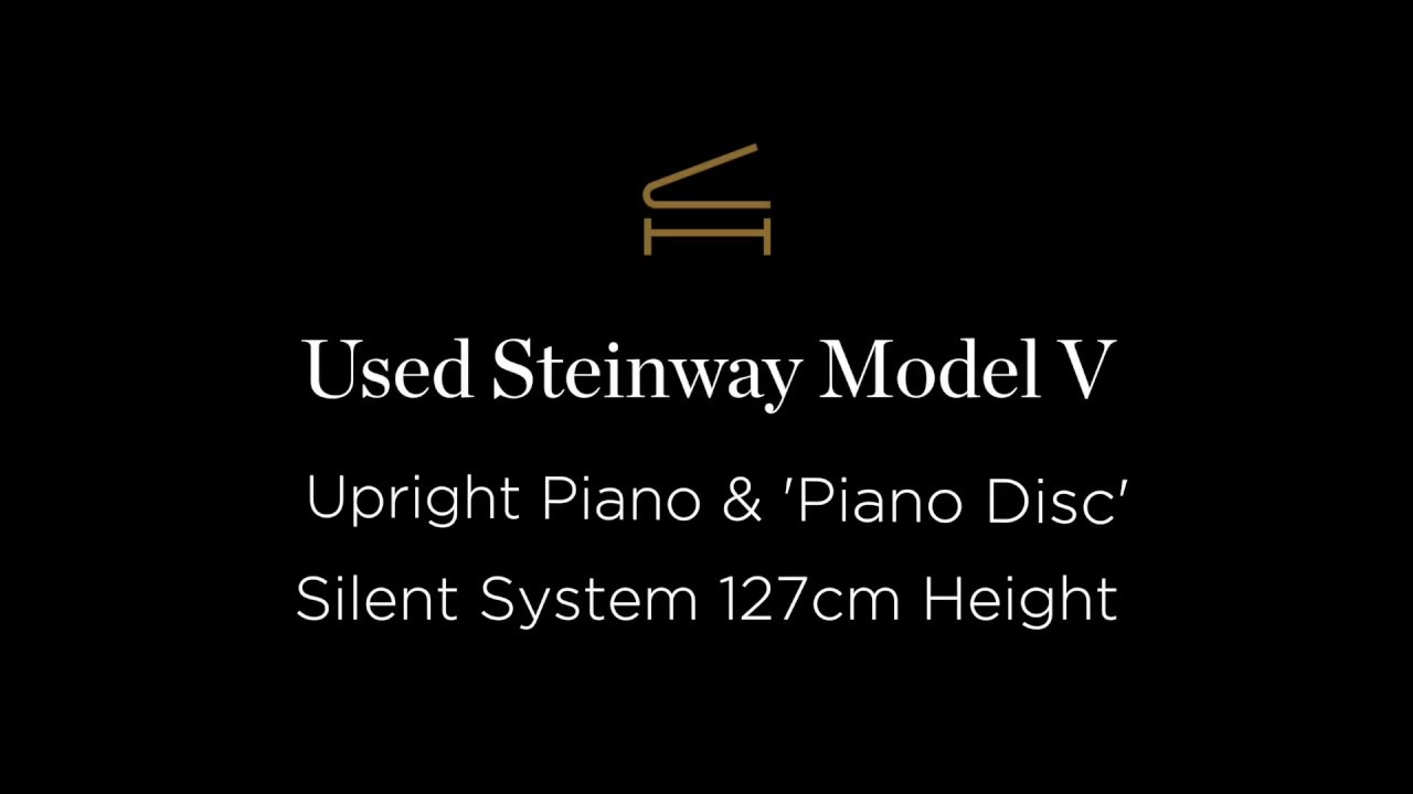 Used Steinway Model V with Piano Disc Silent Sytem C2013  For Sale