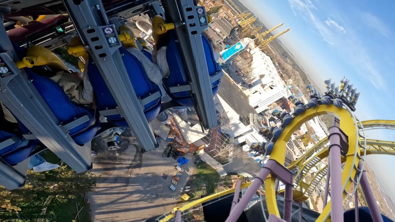 Shadows of Arkham - Parque Warner Madrid | On-Ride POV (4K)