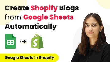 How to Create Shopify Blogs from Google Sheets | Google Sheets Shopify Integration