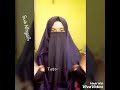 Tutorial Niqab dari jilbab segi 4