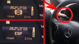 The hidden service menu Mercedes W203. Disabling stabilization system and ABS on the Mercedes W203