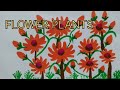 FLOWER plants scenery painting for beginners/How to make a Beautiful scenery/Easy Flowers ideas/