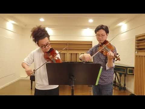 少年篠崎小提琴第二冊78舞曲　 雙小提琴二重奏示範教學　篠崎バイオリン教本２