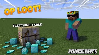 Minecraft But THERE ARE CUSTOM FLETCHING TABLE...
