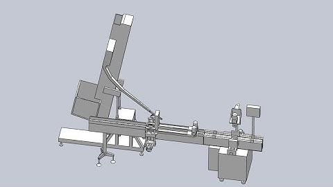automatic inline screw capping machine automatic caps elevator feeding equipment capper equipment