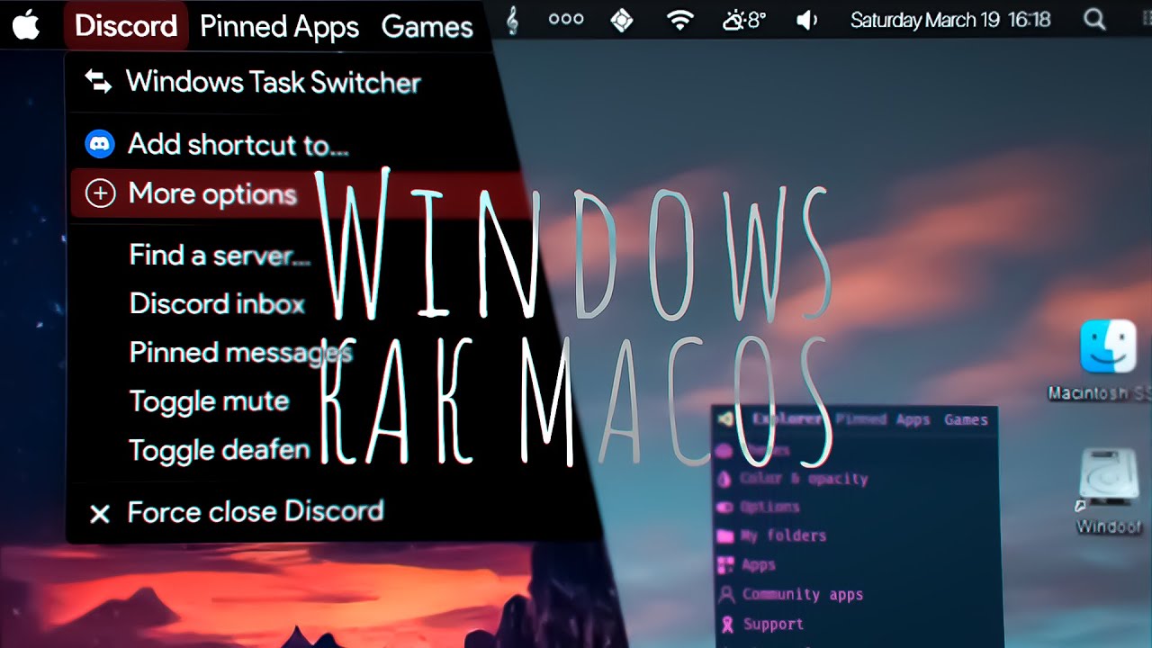 Как Сделать Windows похожим на macOS? | Полная кастомизация панели задач на Windows 10/11! DropTop 4