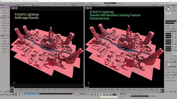 City Lightmap Baking Comparison