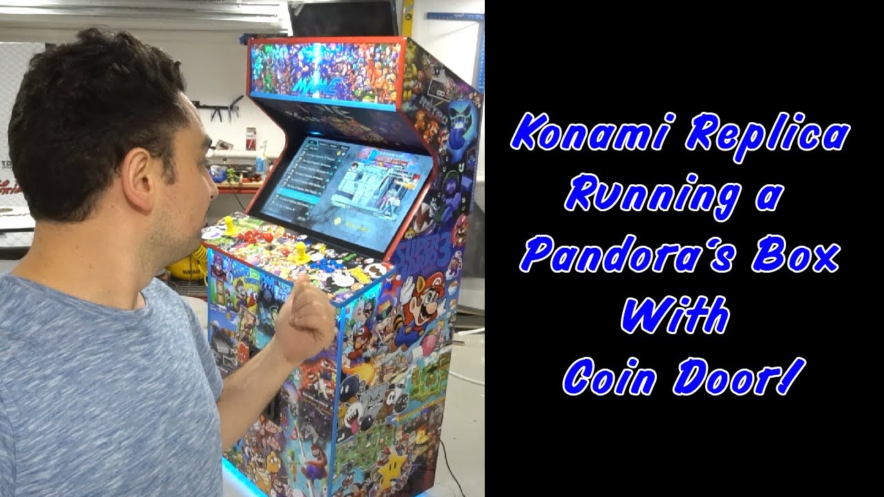Konami Replica Cab Running a Pandora's Box With A Coin Door