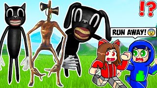 Roblox MONSTER ROOMS! (SIREN HEAD, CARTOON CAT Creatures) 😱