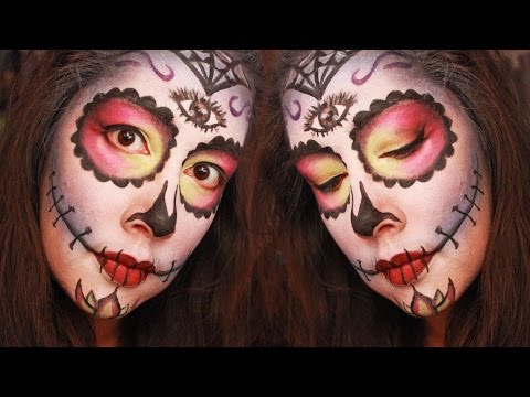 sugar skull makeup for halloween
