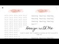 Design with Me | How to Make Planner Stickers | Script Stickers Part 2 | Silhouette Tutorial