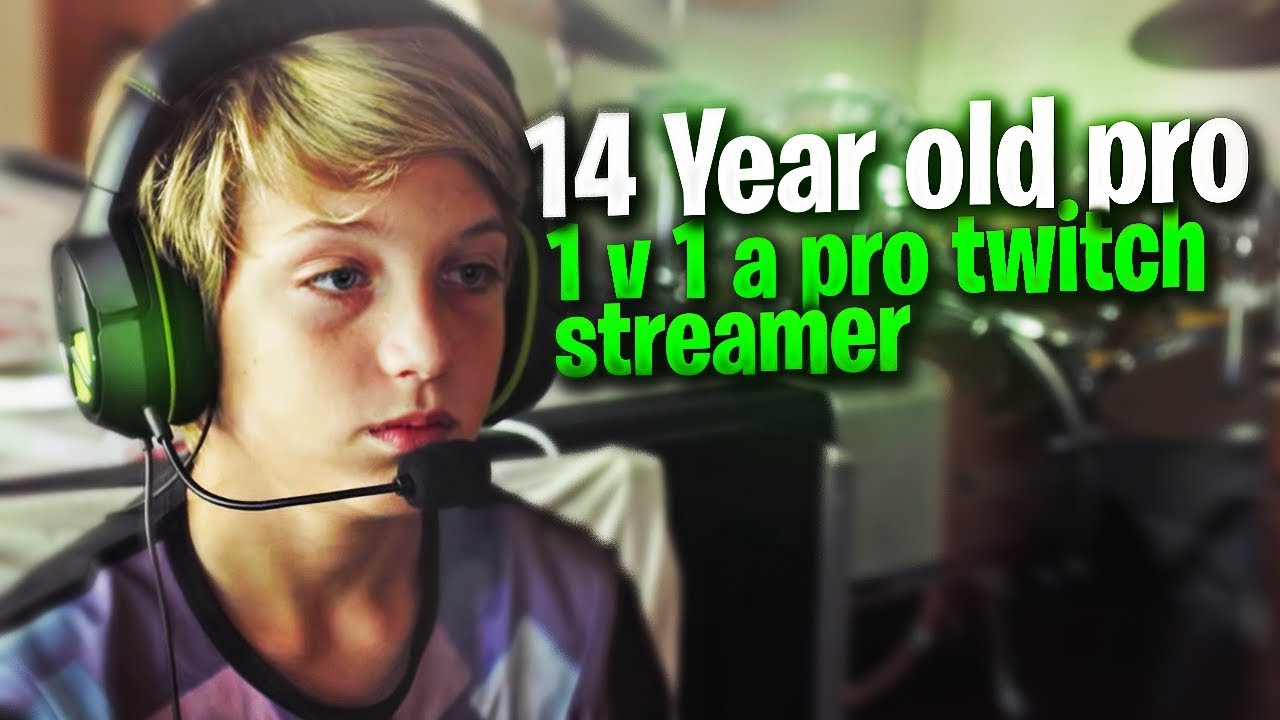 Fortnite Player 14 Years Old Twitch 14 Year Old 1v1 Against A Pro Twitch Streamer Youtube