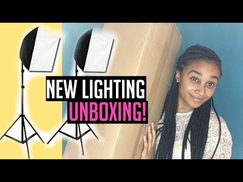 Unboxing Amazon LimoStudio 700 Watt Soft Box Kit  & Filming Setup!
