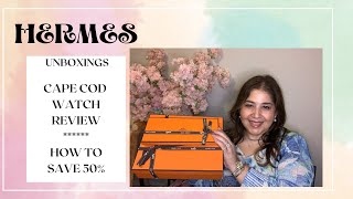 Hermes | Orans and Cape Cod diamond Rose Sakura watch + review |  #unboxing #hermesunboxing #hermes