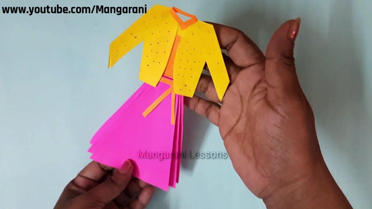 paper frock making YouTube