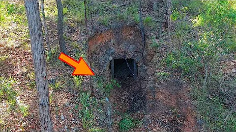 Man Finds Hidden Doorway On His Property ;  Goes I...