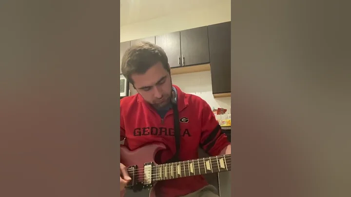Blues Rock Electric Guitar Improvisation With Dela...