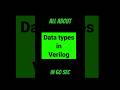 Master Verilog Data Types  | Wire vs Reg 💡#Verilog #VLSI #RTLDesign #ASIC  #SystemVerilog #shorts