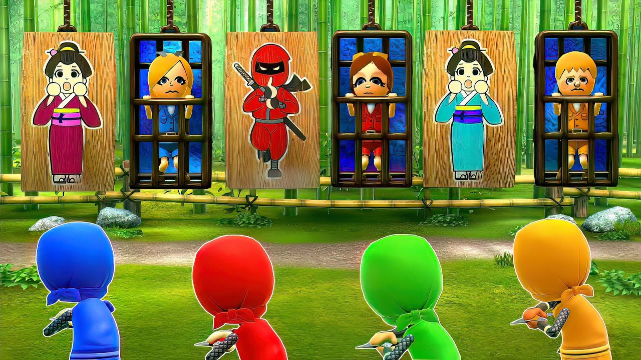 Wii Party U Minigames - Rosalina Vs Daisy Vs John Vs Joost [2Player] (Hardest Difficulty)