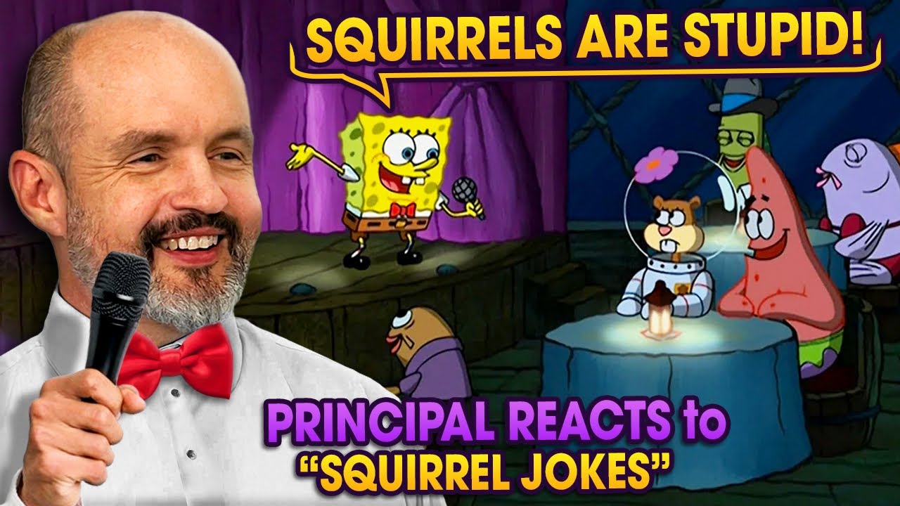 School Principal Reacts to SpongeBob SquarePants S2E11 - "Squirrel Jokes" Reaction Video