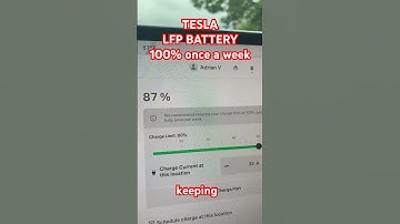 Tesla LFP Battery 100% #tesla #model3 #modely #lfp #ev #battery #electric #car #cartok #automobile