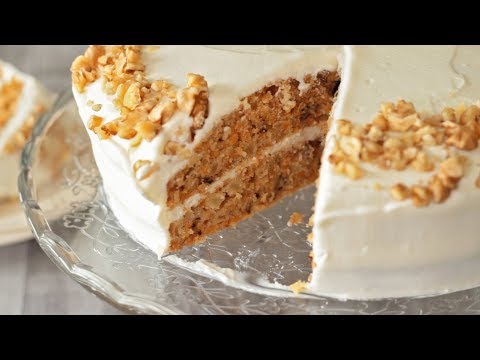 Carrot Cake with Apple and Walnuts