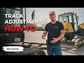 Proper track tension how to adjust mini excavator rubber tracks