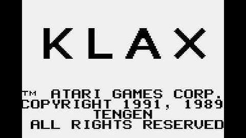 Klax - GameBoy Gameplay