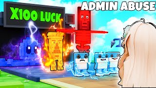 How Many Secrets I Got in ADMIN ABUSE (Plants VS Brainrots)...