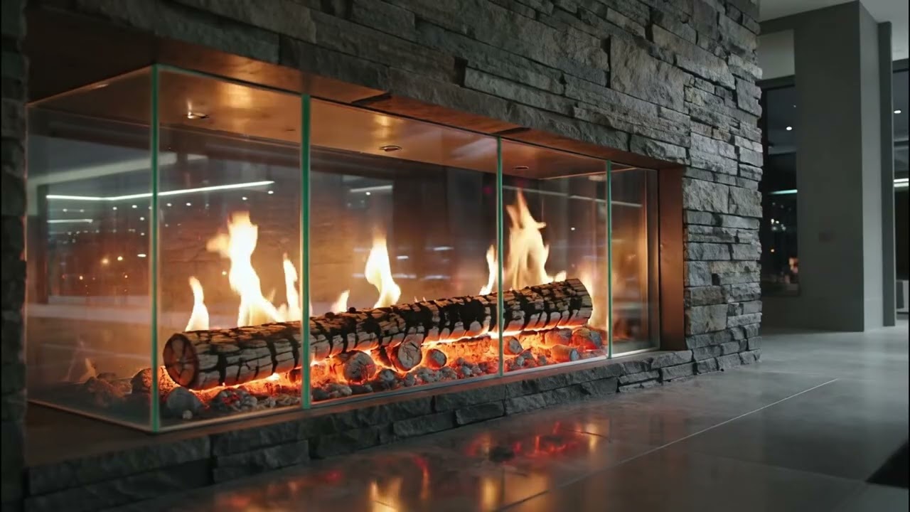 Luxurious Fireplace Ambience 🔥 Modern Luxury Fire Sounds for Deep Sleep, Relaxation & Stress Relief