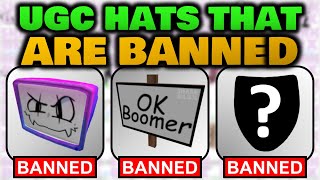 All Roblox Ugc Accessories That Got Banned Content Deleted Youtube - roblox ugc items list