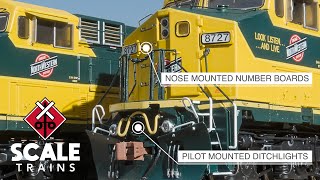 Rivet Counter Spotlight: Chicago & North Western DASH 9s
We’re introducing the Rivet Counter™ Spotlight Series on YouTube where we’ll be taking a deep dive into the prototype history of our HO and N Scale models. This week, we’re showcasing Chicago & North Western’s GE DASH 9 locomotives which are in stock now at ScaleTrains.com™. Learn more about the spotting features of these early DASH 9s, along with the unique road numbers we’re offering in our latest run. Rivet Counter Spotlight: Chicago & North Western DASH 9s