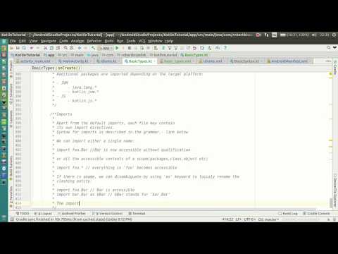 Android Kotlin Tutorial #043- Packages and Import - Imports