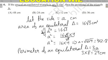 if the area of an equilateral triangle is 16 √ 3 cm² then the perimeter of the triangle is