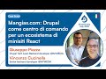 Mangias.com: Drupal come centro di comando per un ecosistema di minisiti React - Piazza, Cucinella