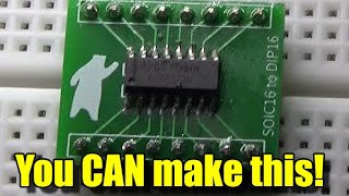 How to design and produce an SMD to Through Hole adapter DIY for Beginners