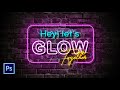 Cara Membuat Neon Text Effect di Photoshop | Glowing Text