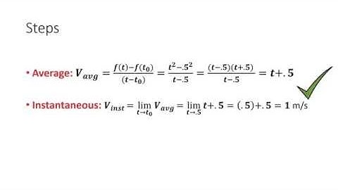 Calc I - Tangent Lines and Velocities