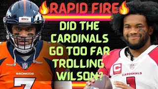 Cardinals troll Russell Wilson after preseason loss: Fair or foul? | NFL Rapid Fire